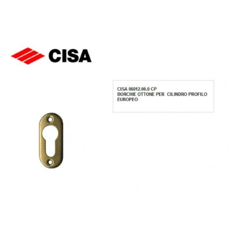 foto del prodotto borchie 06012.00.0 cp cisa borchia in ottone per cilindro profilo europeo