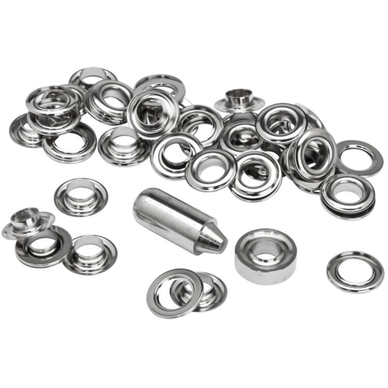 foto del prodotto borchie 12 mm. 25 pezzi ribattitore blister 25 pezzi
