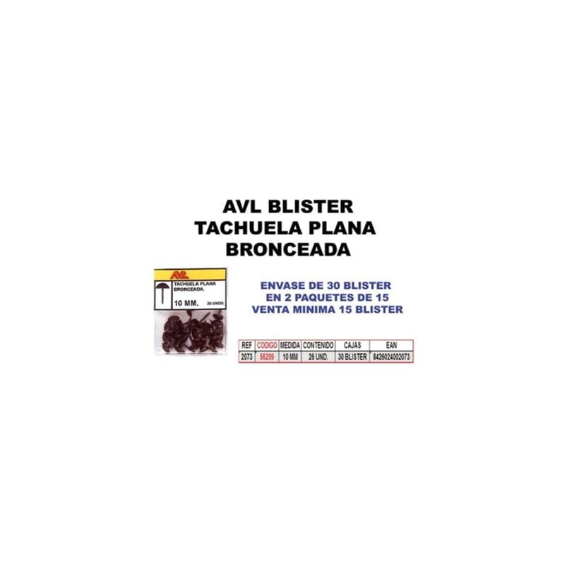 foto del prodotto borchie conciate 10 mm avl blister 2073