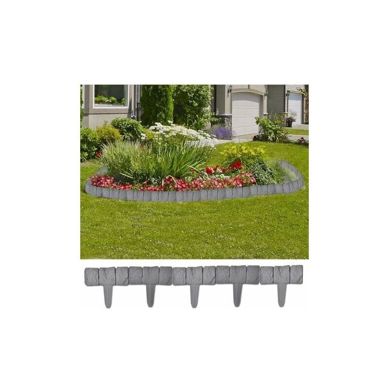 foto del prodotto bordatura giardino finta pietra 41 pezzi 10 m