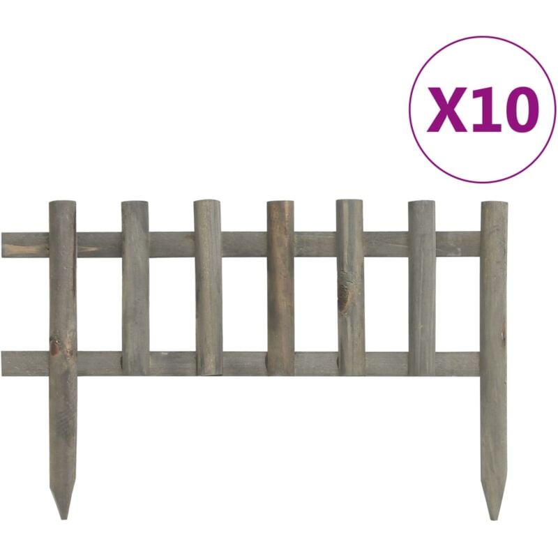 foto del prodotto bordature per prato 10 pz in legno di abete 4,4 m vidaxl