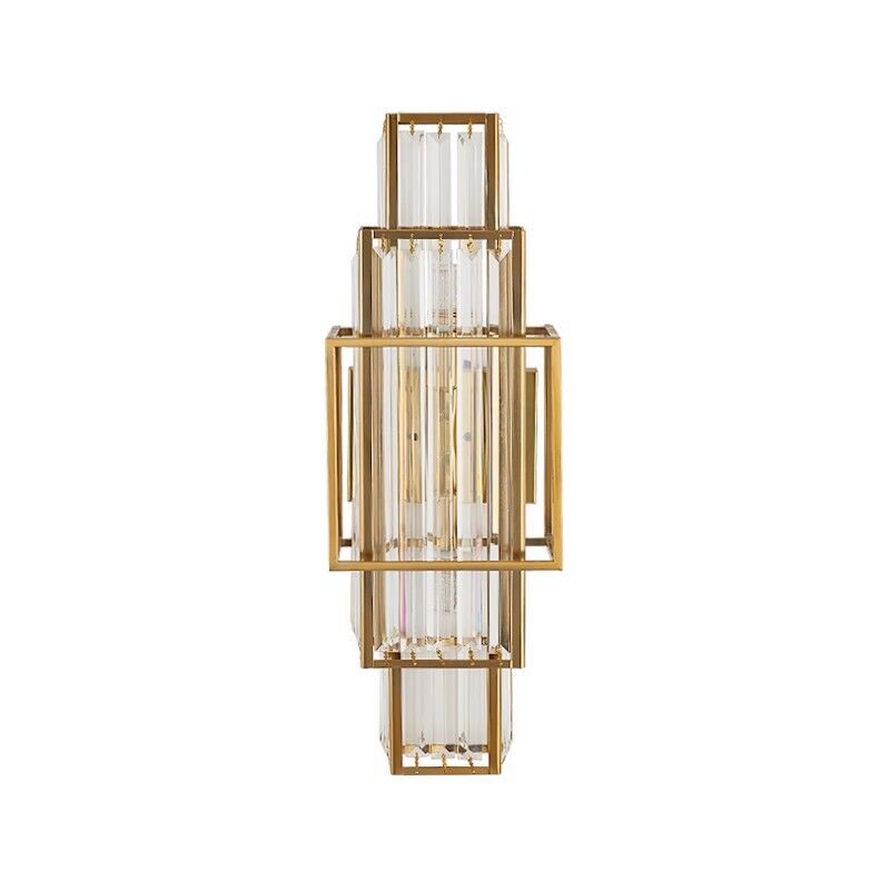 foto del prodotto bordeaux lampada da parete in cristallo, oro, grande, 58 cm