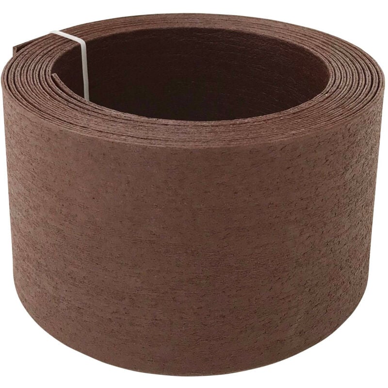 foto del prodotto bordo flessibile per aiuole 5m con picchetti marrone