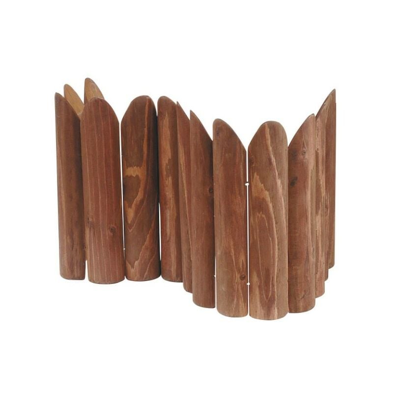 foto del prodotto bordo ornamentale in legno mezzo tronchetto 1,2x h 0,3mt
