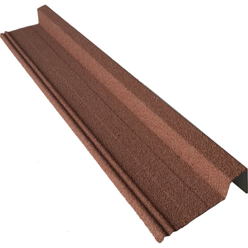 foto del prodotto bordo sinistro destro 920mm per pannello easy tile in acciaio zincato rosso marrone opaco, l 920mm