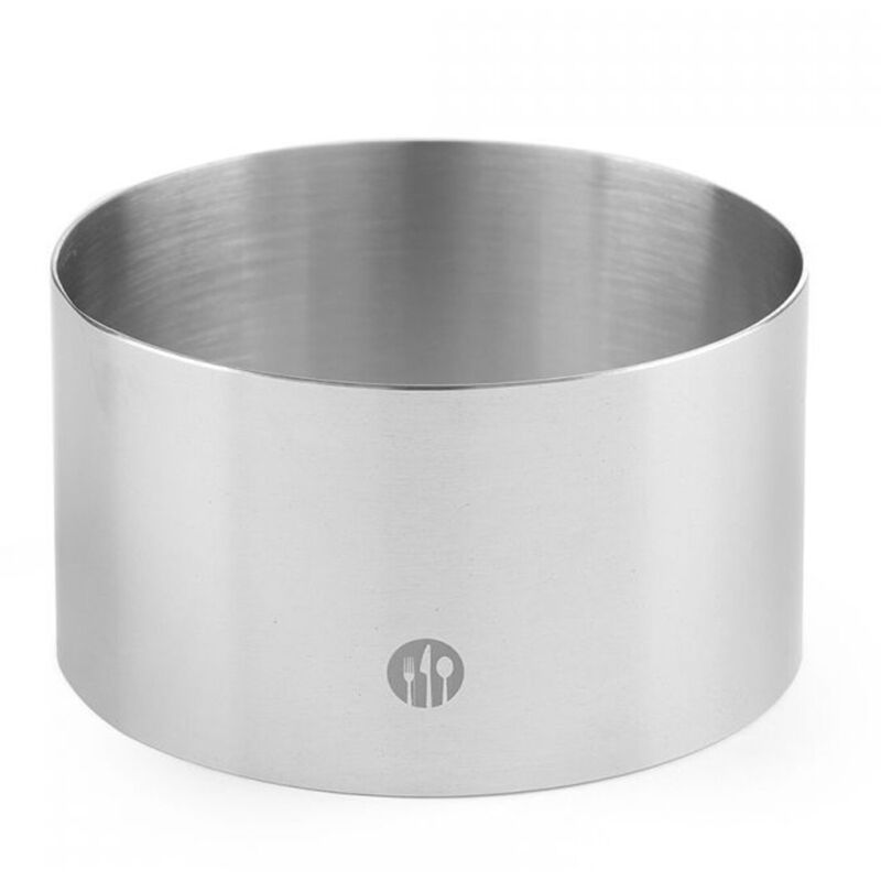 foto del prodotto bordo tondo in acciaio inox per panetteria, altezza 60 mm, diametro 160 mm, hendi 512357