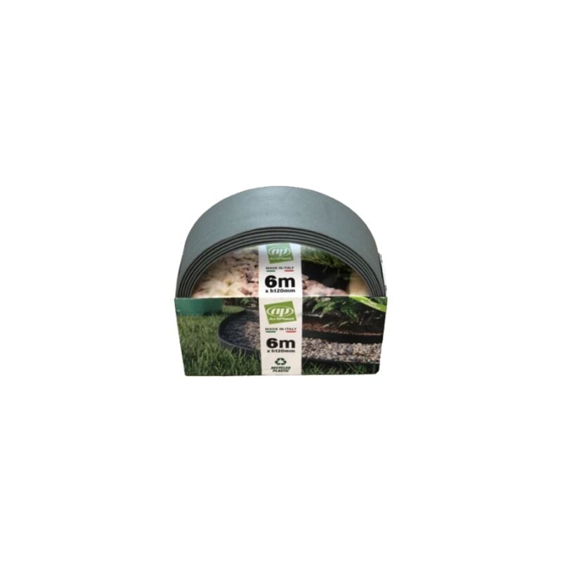 foto del prodotto bordura 6m, grigio c 5 picchetti artplast