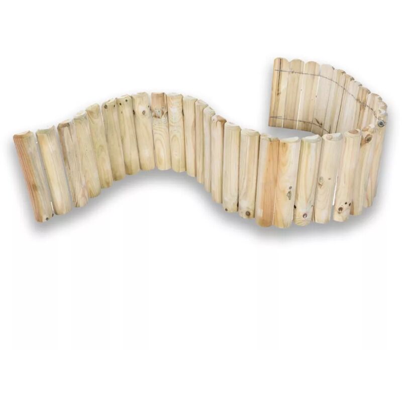 foto del prodotto bordura aiuola da giardino in legno di pino 250x20x2,5 cm