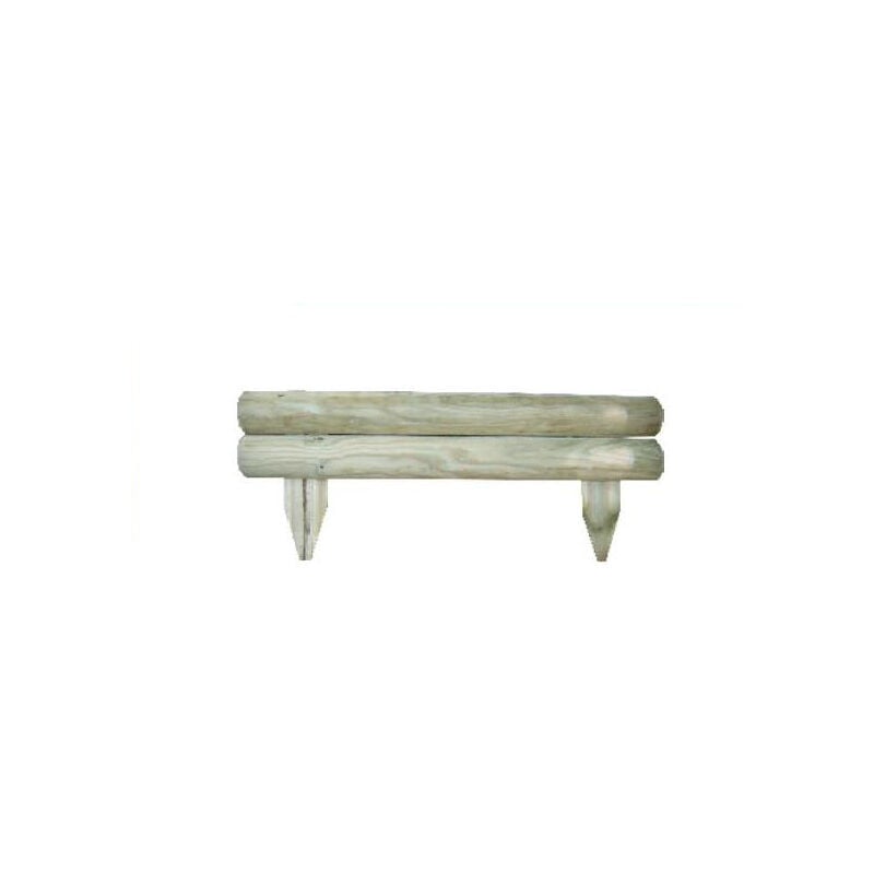 foto del prodotto bordura flora retta 50xh10 20cm con 2 mezzi pali d