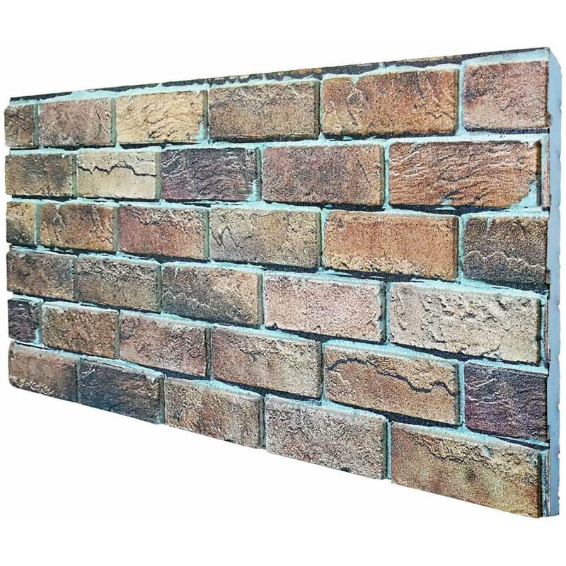 foto del prodotto borgo italiano pannello finto mattone in eps resinato ruvido misura 100x50 cm spessore 2 cm