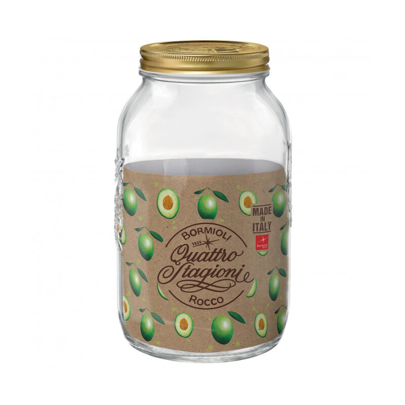 foto del prodotto bormioli barattolo di vetro 4 stagioni 3.8 lt senza tappo, cucina, accessori cucina