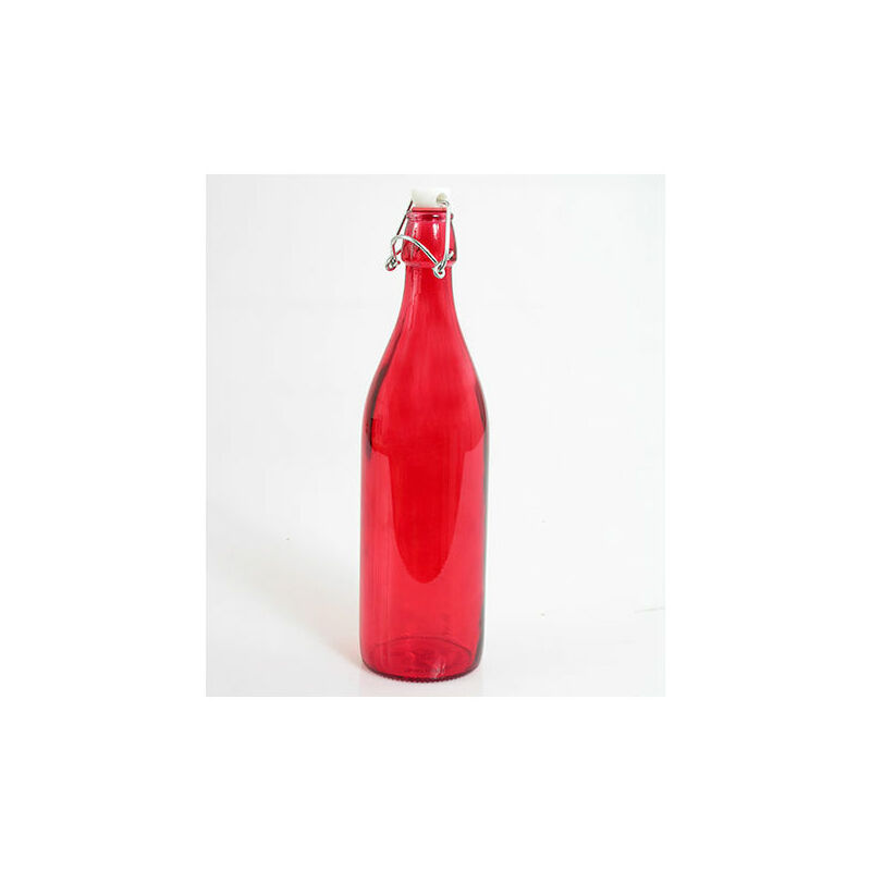 foto del prodotto bormioli bottiglia giara rosso 1 litro con tappo