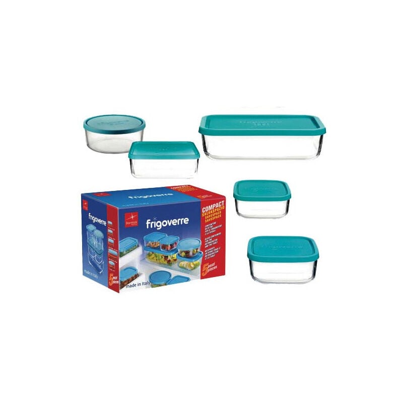 foto del prodotto bormioli rocco contenitori coppe in vetro frigoverre bormioli compact set 5pz