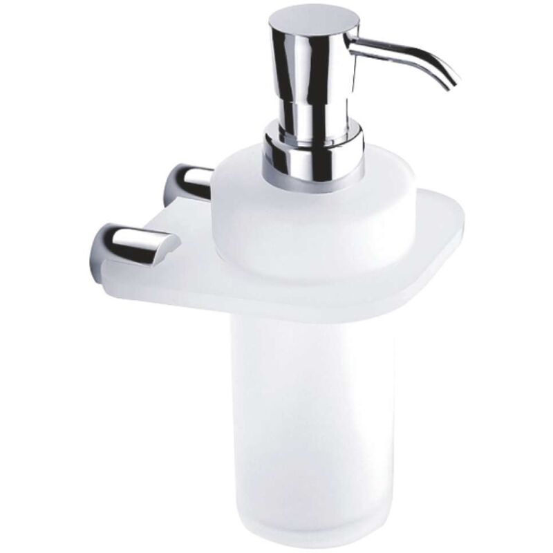 foto del prodotto bormo dosatore di sapone liquido, cromo vetro smerigliato br x3 31w 26 nimco