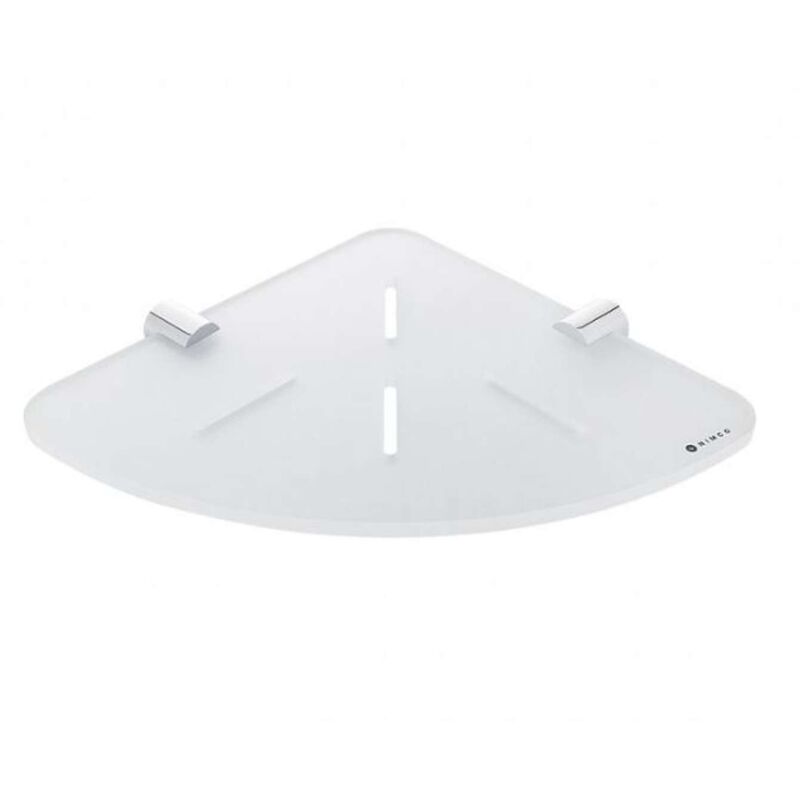 foto del prodotto bormo mensola ad angolo, cromo bianco opaco br x208 26 nimco