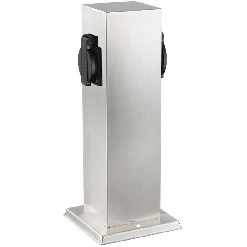 foto del prodotto borne lectrique 2 prises ip44 inox carlux