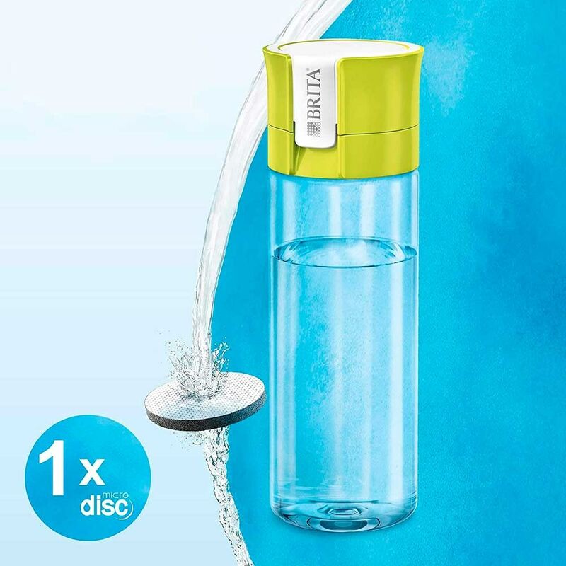 foto del prodotto borraccia filtrante fill go 0,6 litri giallo 1 filtro brita
