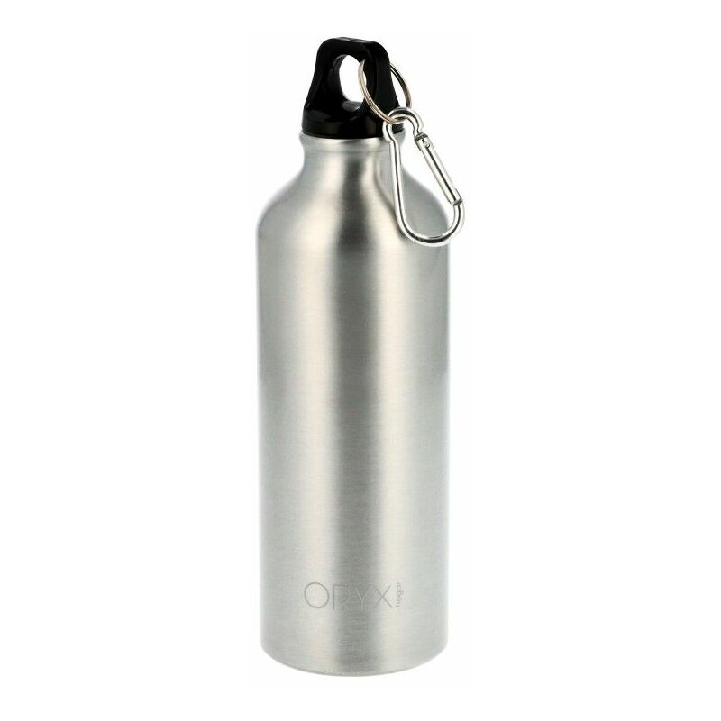 foto del prodotto borraccia in alluminio con moschettone 500 ml.