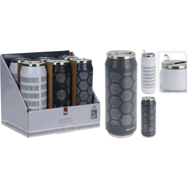 foto del prodotto borraccia lattina isolante 500ml colore assortito