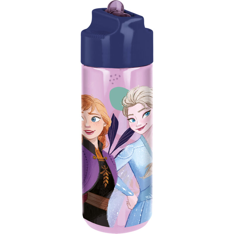 foto del prodotto borraccia originale disney frozen in ecozen per bambini da 540 ml con tappo svitabile antigoccia e beccuccio ribaltabile