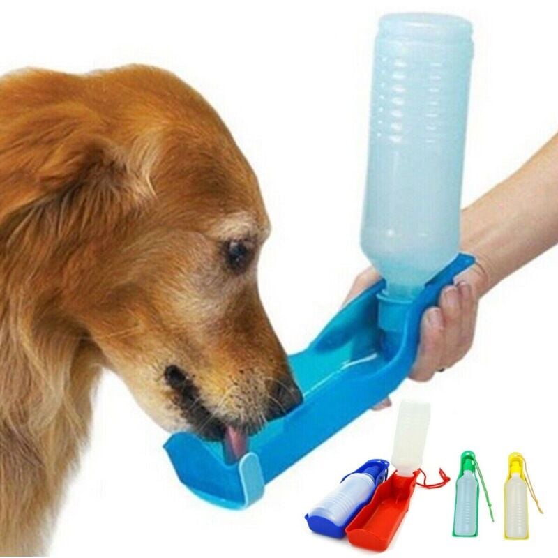 foto del prodotto borraccia per animali portatile beverino bottiglia 500ml per cani da viaggio