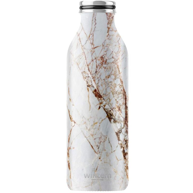 foto del prodotto borraccia termica 500ml per palestra ufficio scuola, in acciaio inox, thermos per bevande calde 12h e fredde 24h, senza bpa, ecologica