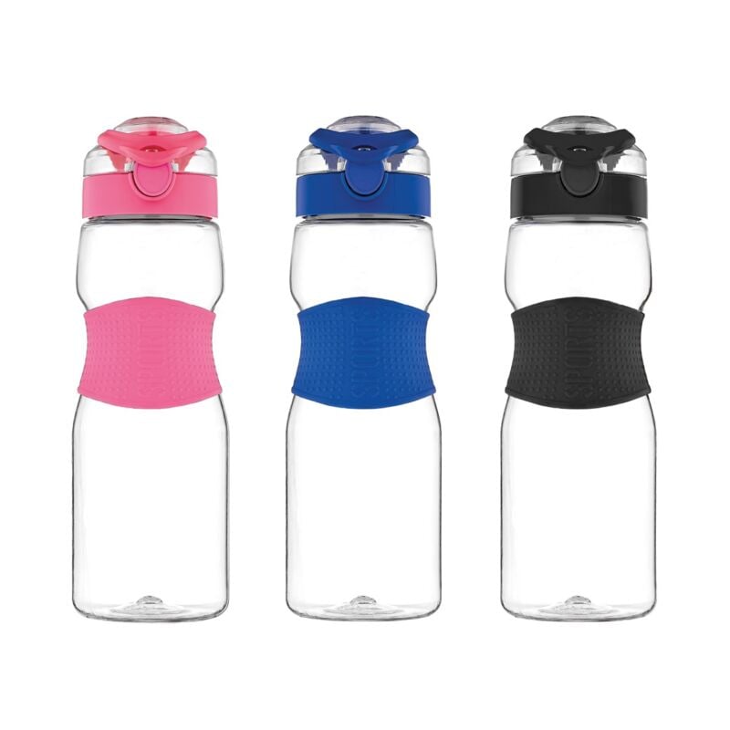 foto del prodotto borraccia tritan capienza 0.75lt con click in silicone di colore assortito