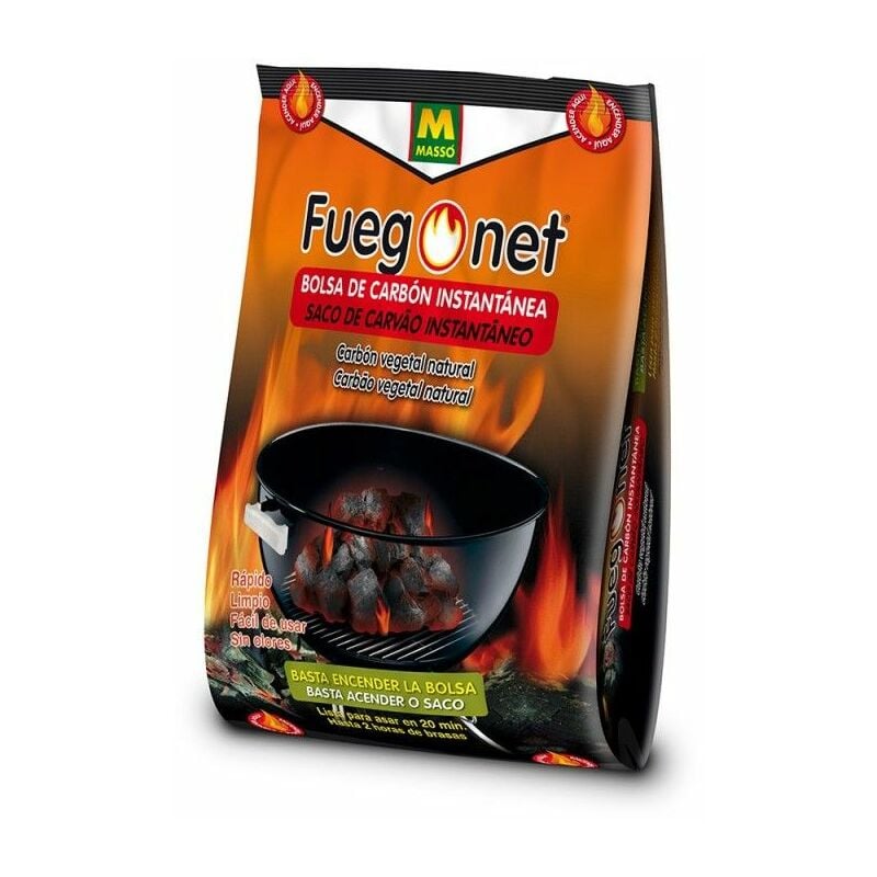 foto del prodotto borsa a carbone istantanea 1,5 kg accensione facile barbecue e caminetto