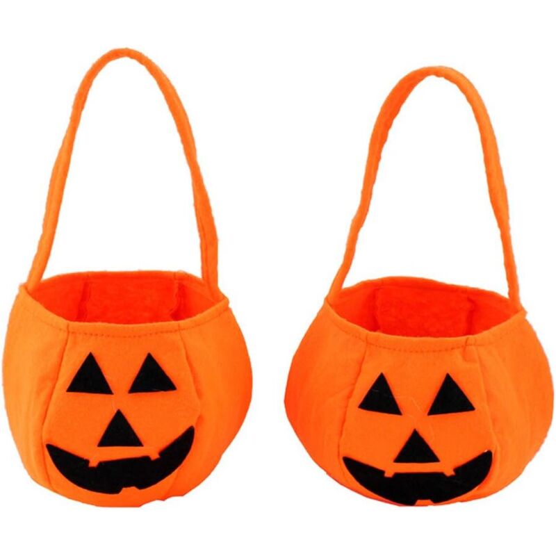 foto del prodotto borsa a forma di zucca di halloween, borsa per caramelle a forma di zucca, borsa per caramelle a forma di zucca, utilizzata per le feste di halloween