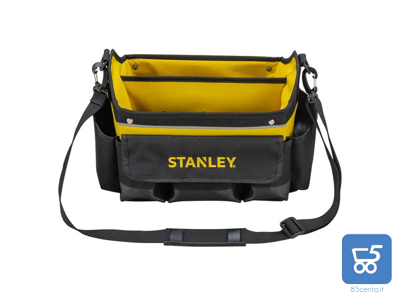 foto del prodotto borsa aperta stanley rigida tasche esterne ed interne con tracolla per trasporto attrezzi
