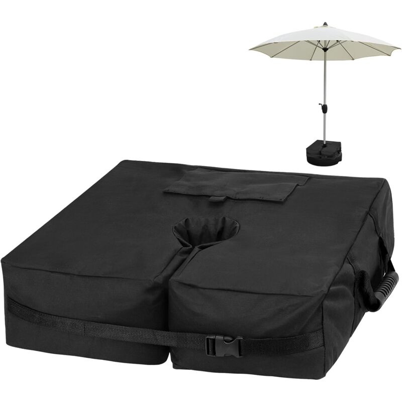 foto del prodotto borsa con base staccabile per ombrellone, fino a 38 kg, borsa con peso per ombrellone da giardino sporgente, sacchi di sabbia, patio zavorrato,