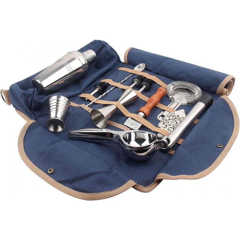 foto del prodotto borsa da barista, borsa da viaggio per barista, borsa portautensili portatile per barista bebusingoto