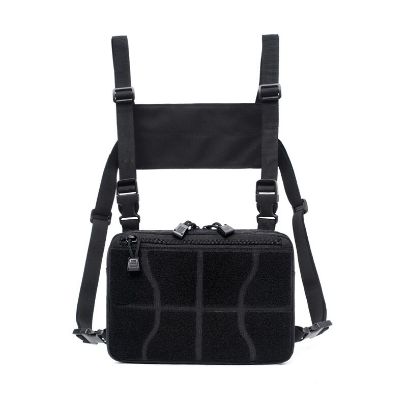 foto del prodotto borsa da petto tattica, marsupio militare, marsupio da petto per uomo, antifurto, marsupio tattico per radio, walkie talkie e telefono. sollbry