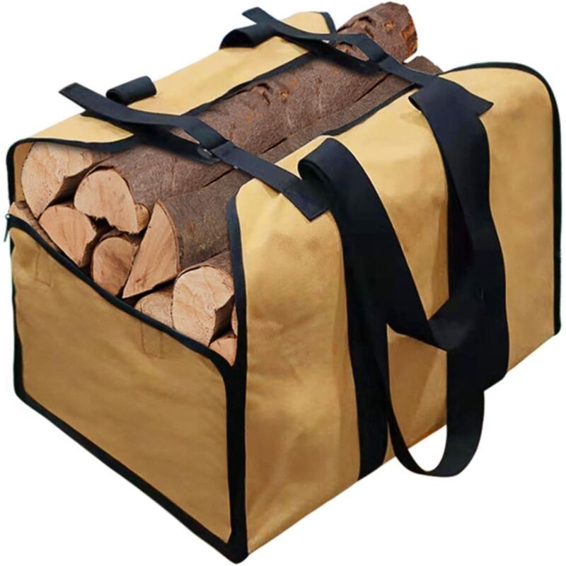 foto del prodotto borsa da trasporto di grande capacit , borsa portatile per la conservazione della legna da ardere, borsa portatile per la conservazione della legna