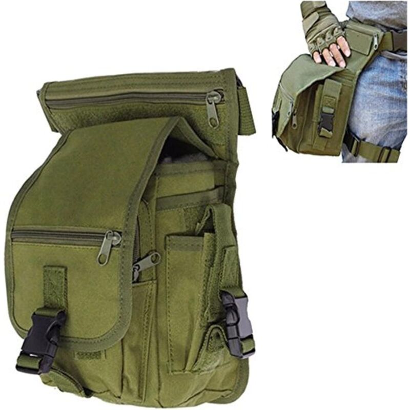 foto del prodotto borsa da trekking in tela borsa da gamba per uomo per escursionismo, ciclismo, sport all aria aperta