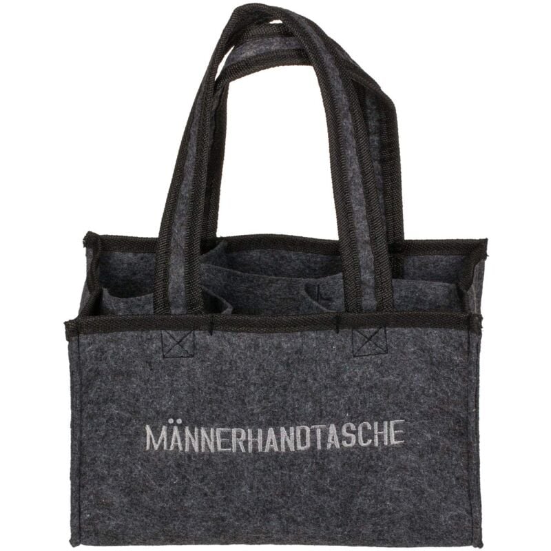 foto del prodotto borsa da uomo in feltro con 6 scomparti, circa 24 x 15 cm, grigio out of the blue
