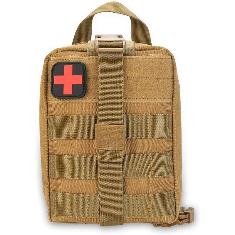 foto del prodotto borsa di pronto soccorso, custodia militare di emergenza per sopravvivenza all aperto in tessuto oxford resistente all usura per escursionismo in