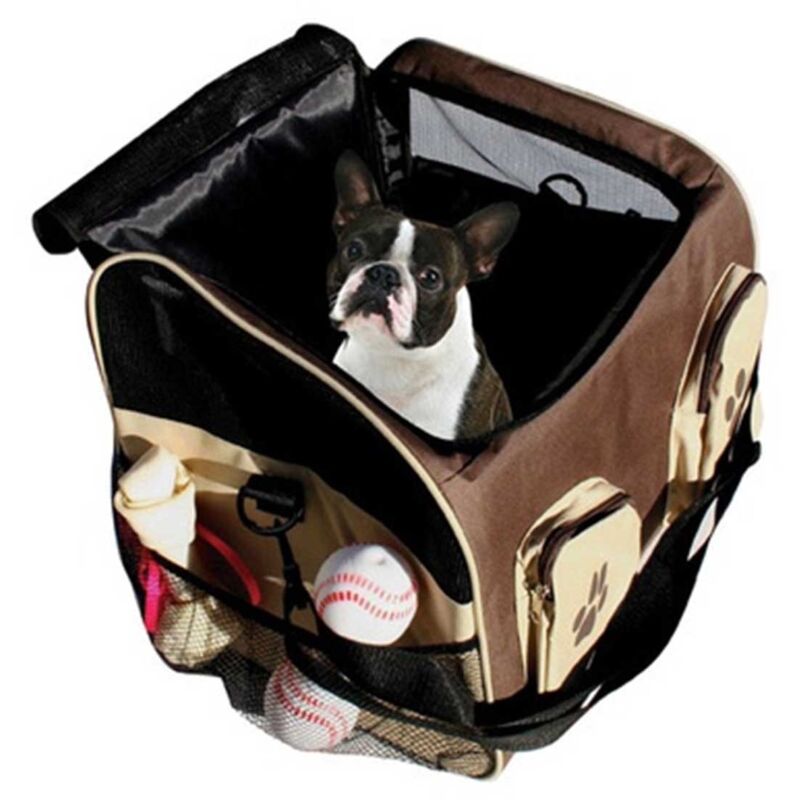 foto del prodotto borsa di trasporto quadrata per animali 3 in 1