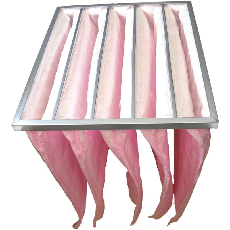 foto del prodotto borsa filtrante compatibile con impianti di condizionamento e ventilazione filtro f7, 49 x 59,2 x 60 cm, rosa vhbw