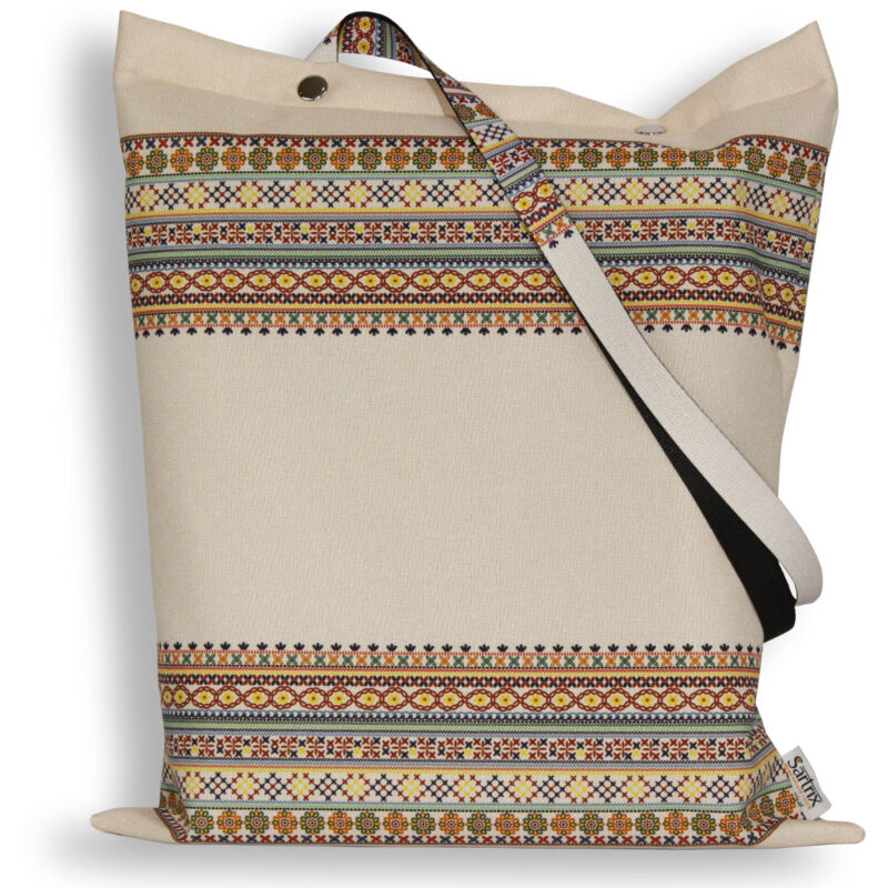 foto del prodotto borsa folk krzczonowski, impregnata, beige