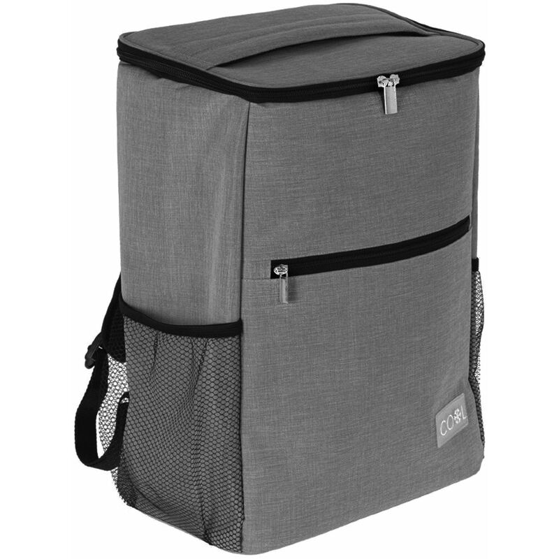 foto del prodotto borsa frigo zaino termico da mare e campeggio 22 lt grigio