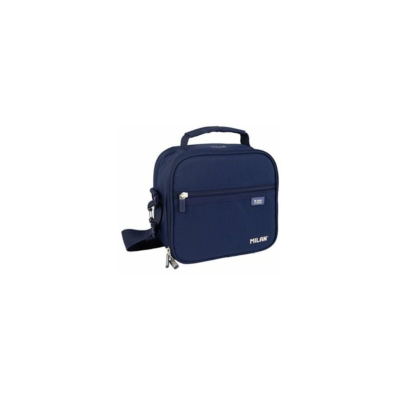 foto del prodotto borsa isotermica per alimenti con 3 contenitori da 3,5l serie 1918 milan o blu navy