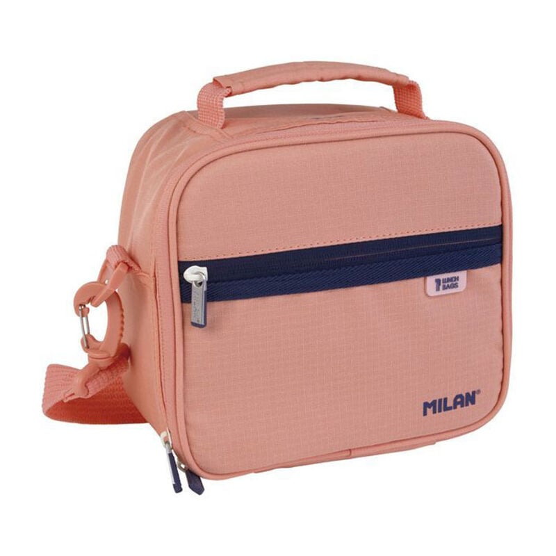 foto del prodotto borsa isotermica per alimenti con 3 contenitori da 3,5l serie 1918 rosa milan o