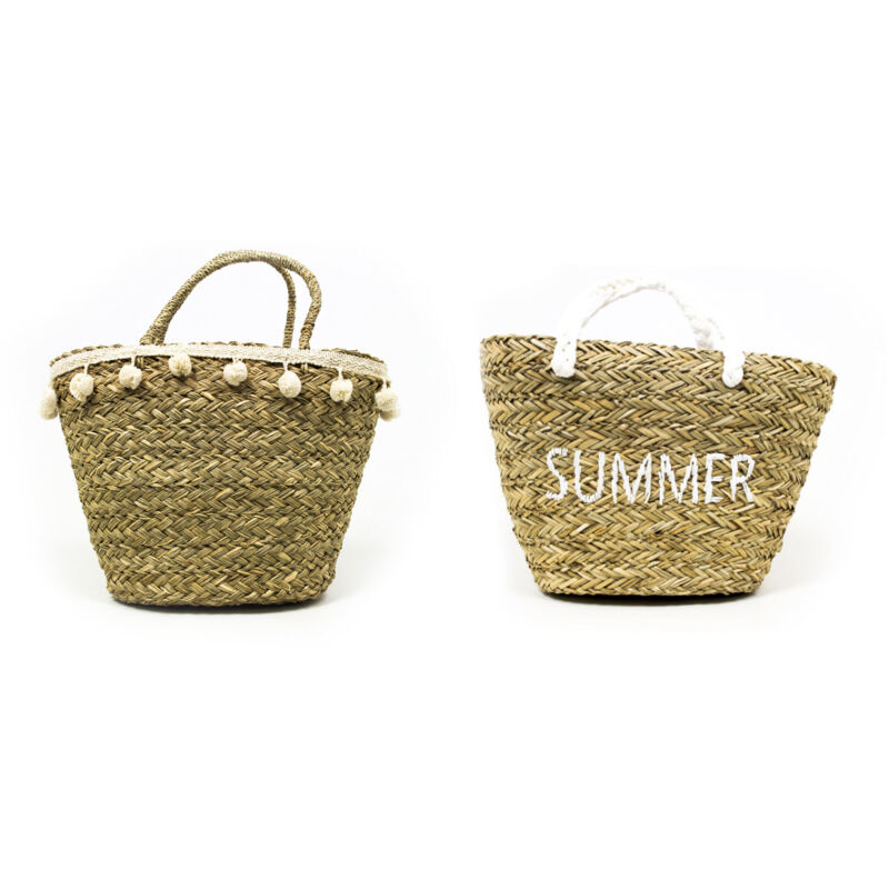 foto del prodotto borsa mare borsone grande spiaggia piscina beach intrecciata cool, misuraborsacoloresummer