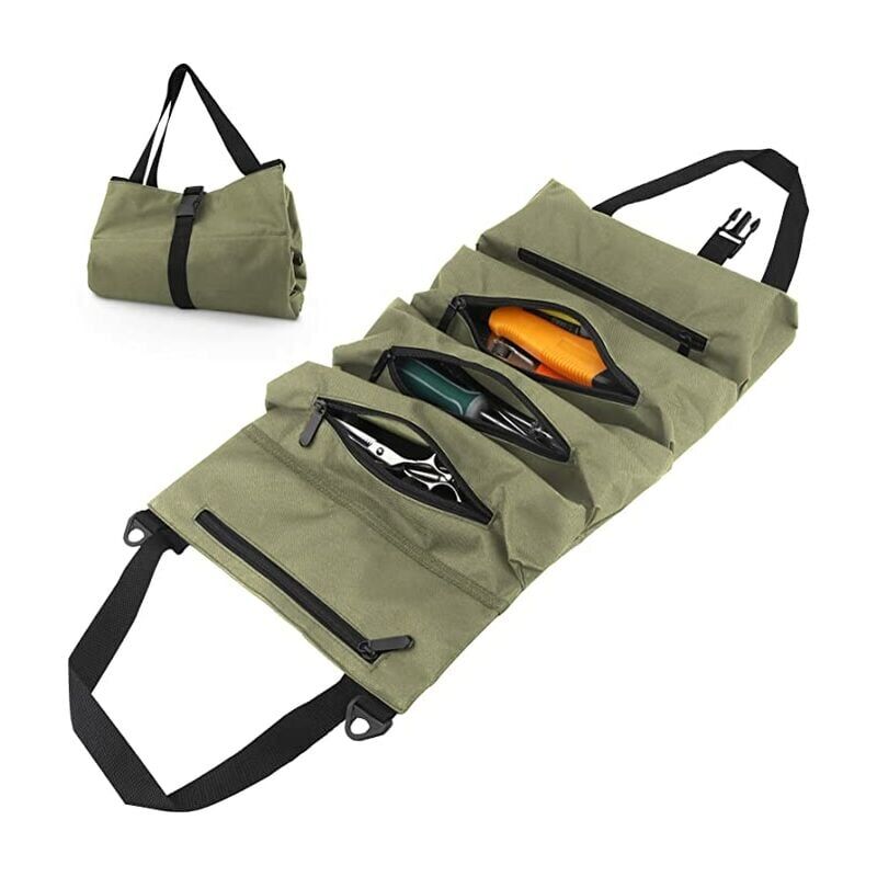 foto del prodotto borsa organizer per attrezzi, borsa per attrezzi in tessuto oxford, custodia per attrezzi con 5 tasche per