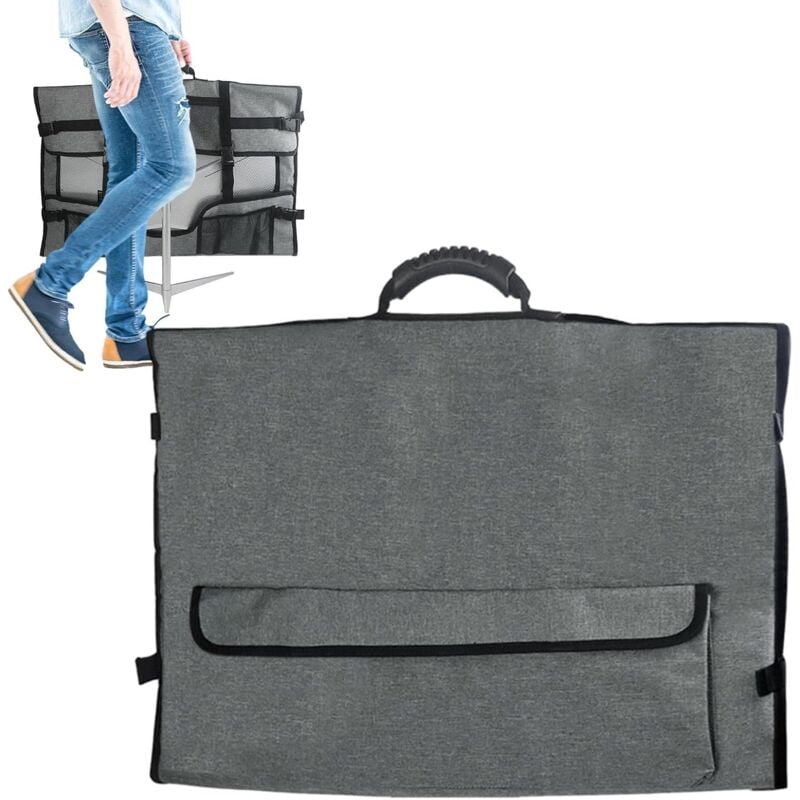 foto del prodotto borsa per il trasporto del monitor borsa protettiva con maniglia per il trasporto, adatta a monitor e accessori per computer desktop da 24 27 pollici