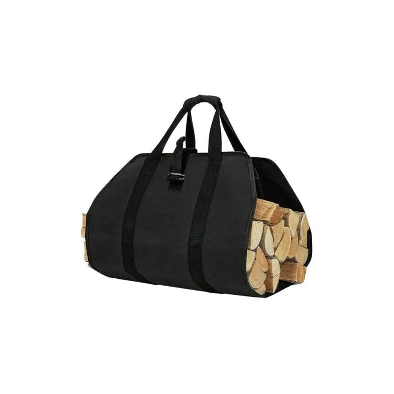 foto del prodotto borsa per legna da ardere, borsa in tela per camino, borsa per legna resistente all acqua, accessori per camino pieghevoli, ideale per stufe a legna,