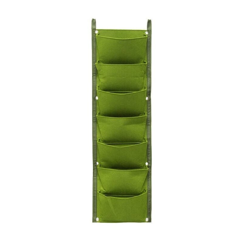foto del prodotto borsa per piantare a parete con 7 tasche fioriera sospesa per balcone, giardino, cortile, ufficio decorazione per la casa verde 