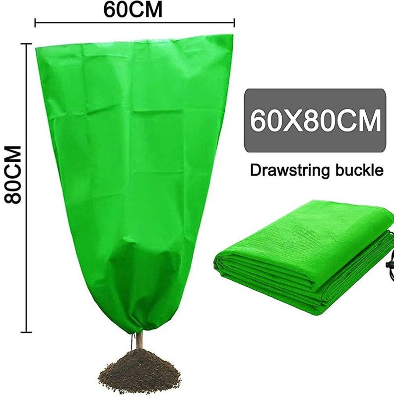 foto del prodotto borsa per piante resistente al freddo, giacca antigelo, giacca per alberi da frutto in tessuto non tessuto resistente al calore e al freddo 1 pz.
