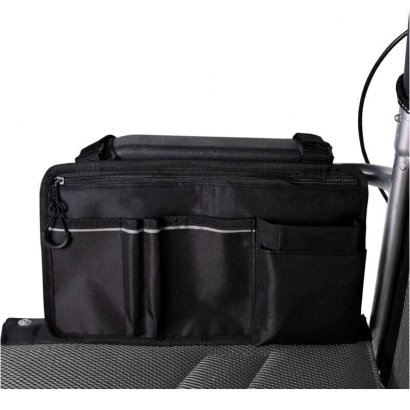 foto del prodotto borsa per sedia a rotelle con tasche borsa laterale universale impermeabile con bracciolo per sedie a rotelle elettriche, scooter elettrici e